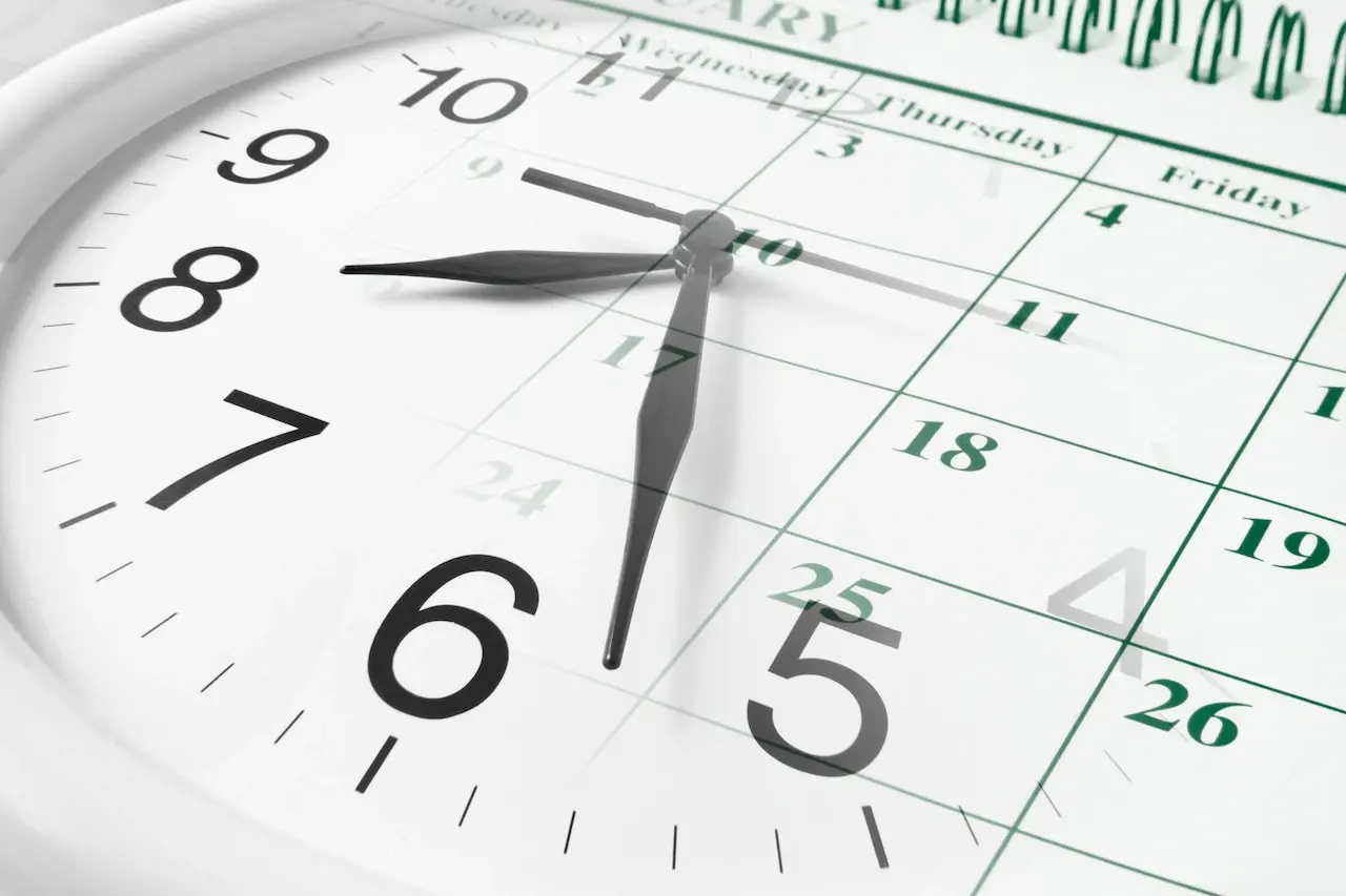  An analog clock showing the passage of time | Collier Homes